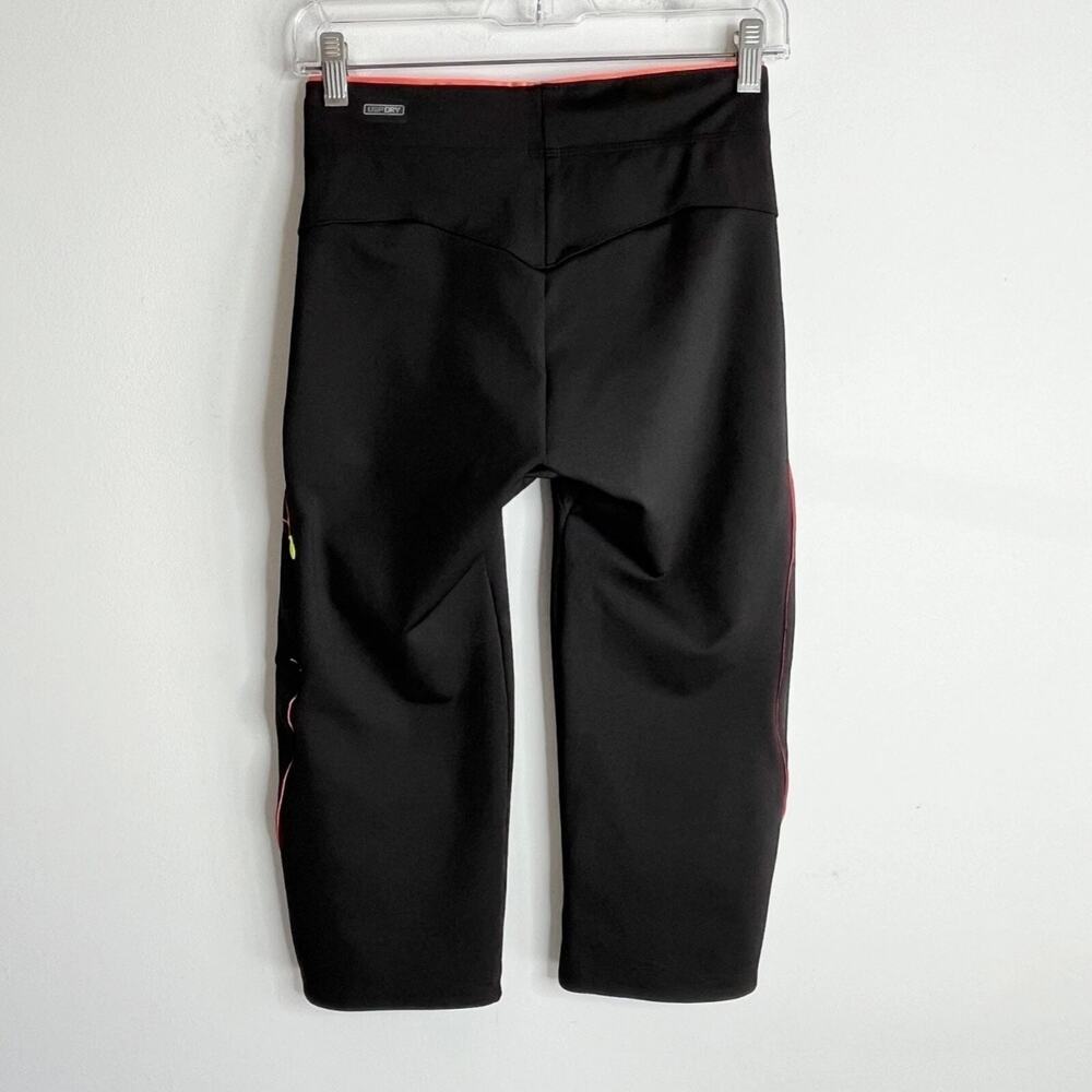 Puma Women's Cropped Pants Capri Size XS Black & Pink Athletic USP Dry Sport - Picture 4 of 11